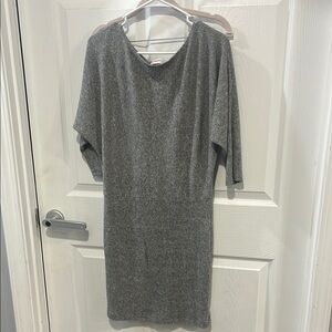 Renee C Gray Knit Dress